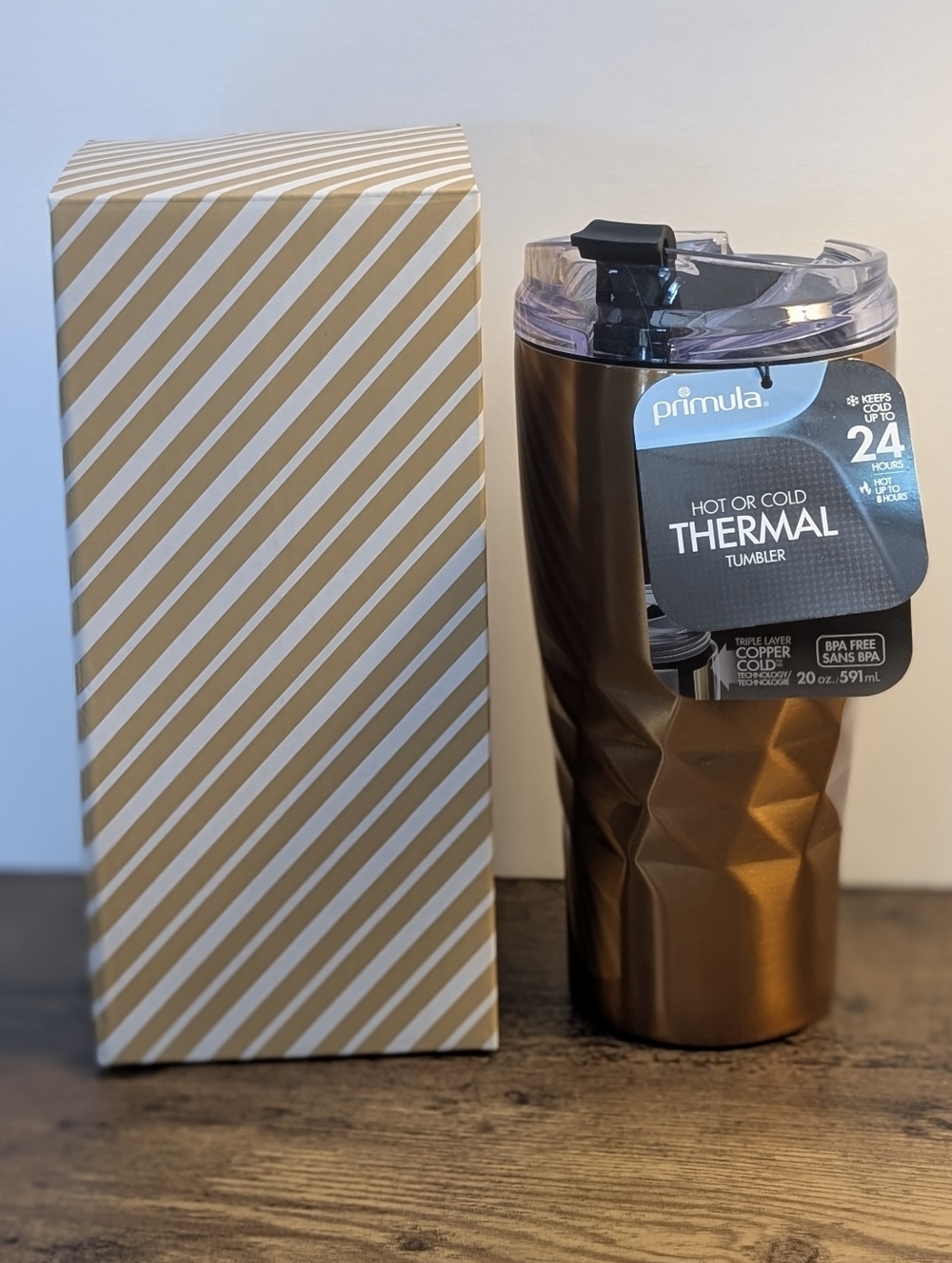 NWT Primula Copper 20oz Thermal Tumbler